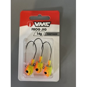 Jig VMC Frog Jighead Firetiger 3buc/plic Nr 2/0 14g