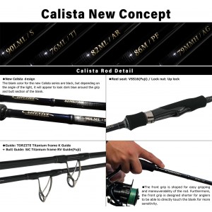 Lanseta Yamaga Blanks Calista 9MMH/AG 2.38m 35g 2buc