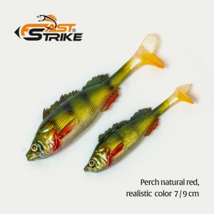 Shad Fast Strike Perch Shad 9cm 8.5g 1buc/plic Perch Natural Red