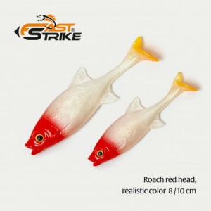 Shad Fast Strike Roach Shad 10cm 9g 1buc/plic Red Head