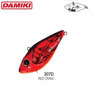 Vobler Damiki Tremor 65N 6.5cm 15g Sinking Red Craw