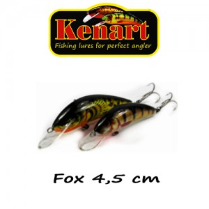 Vobler Kenart Fox 4.5cm 3g Floating Natural Roach Fluo